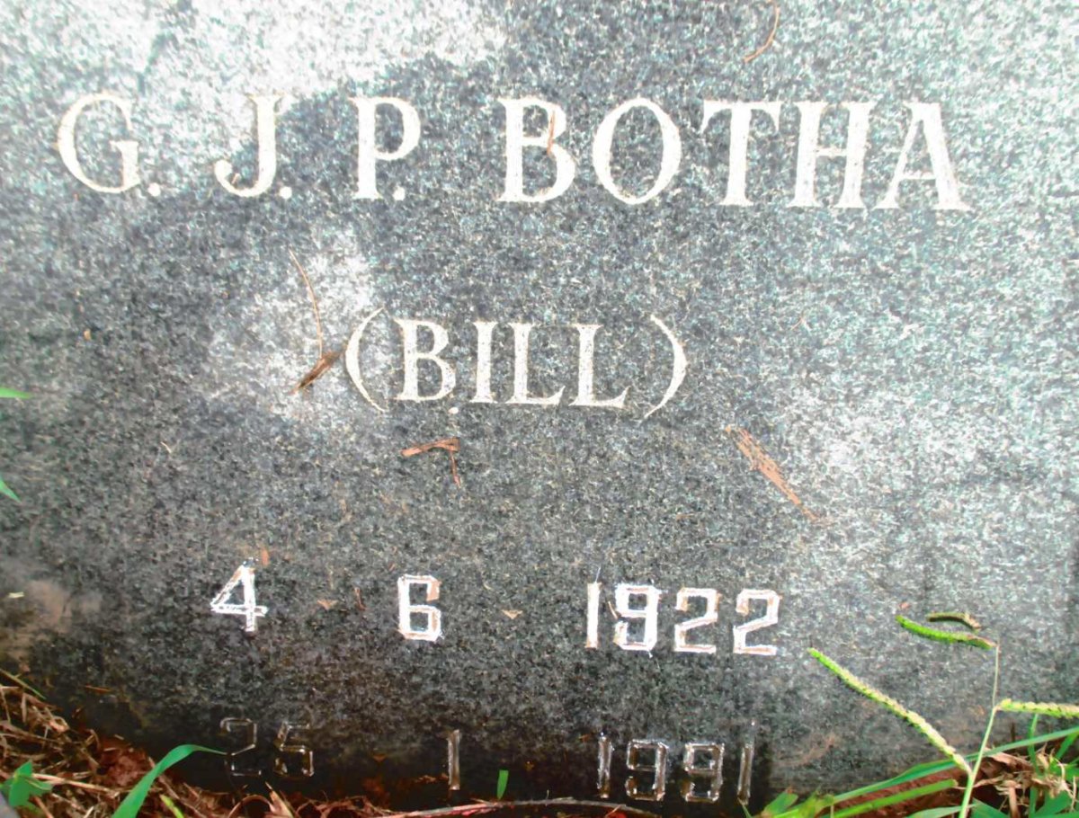 BOTHA G.J.P. 1922-1991