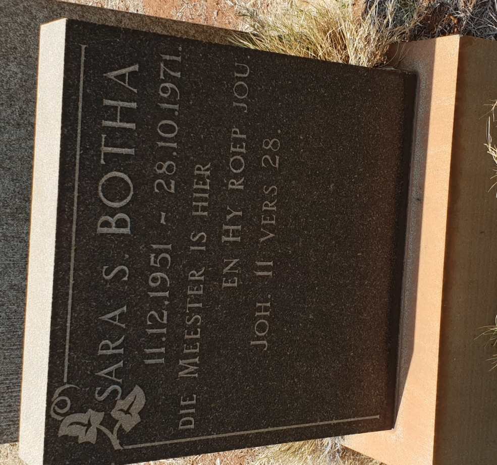 BOTHA Sara S. 1951-1971