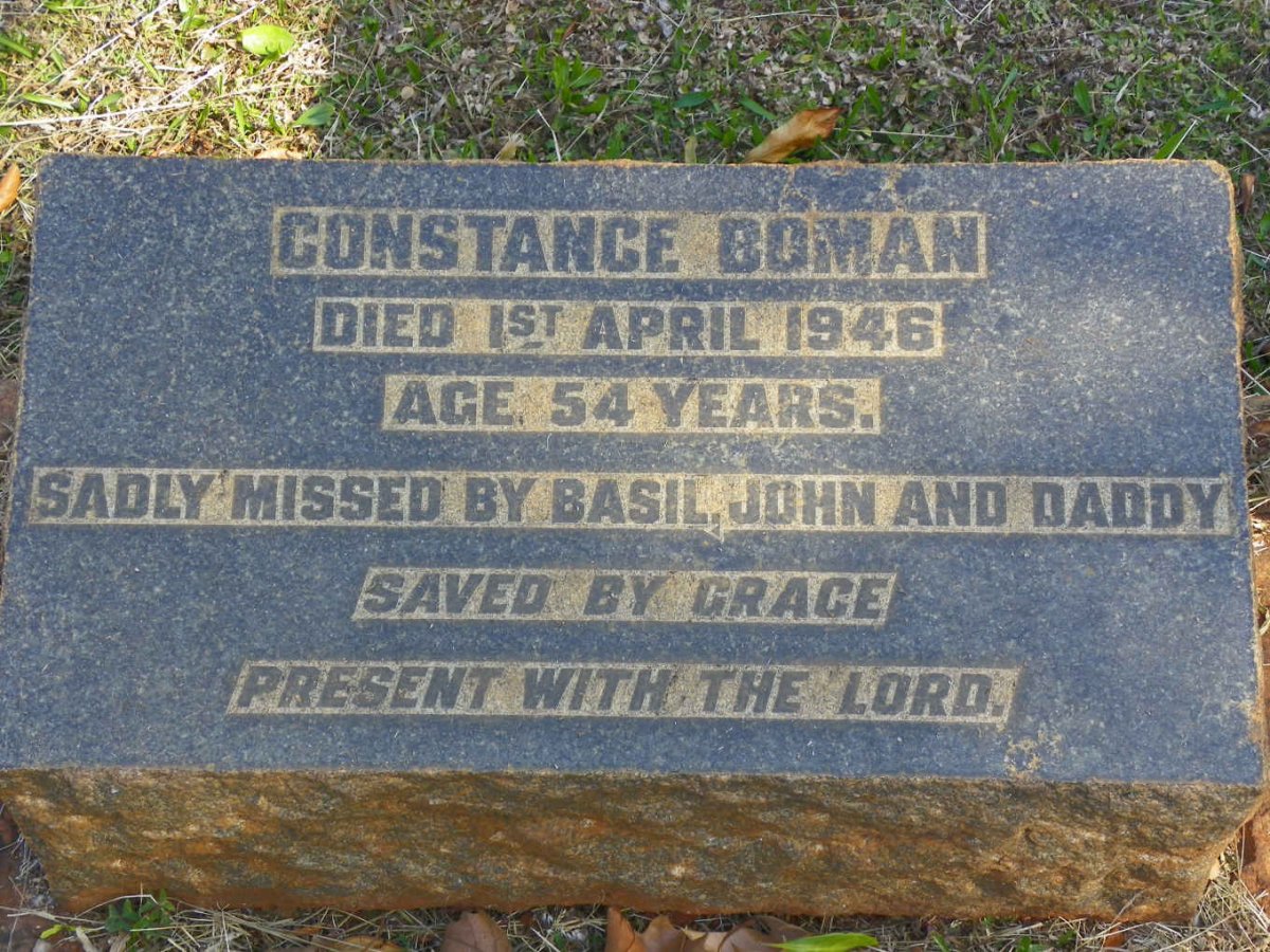 BOMAN Constance -1946