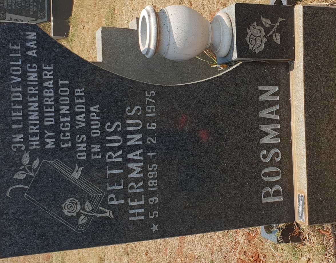 BOSMAN Petrus Hermanus 1895-1975