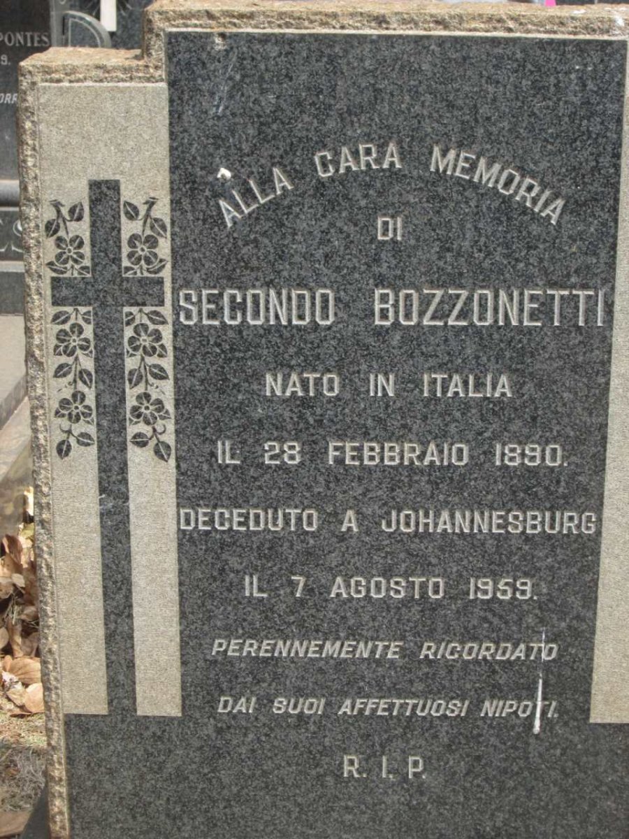 BOZZONETTI Secondo 1890-1959