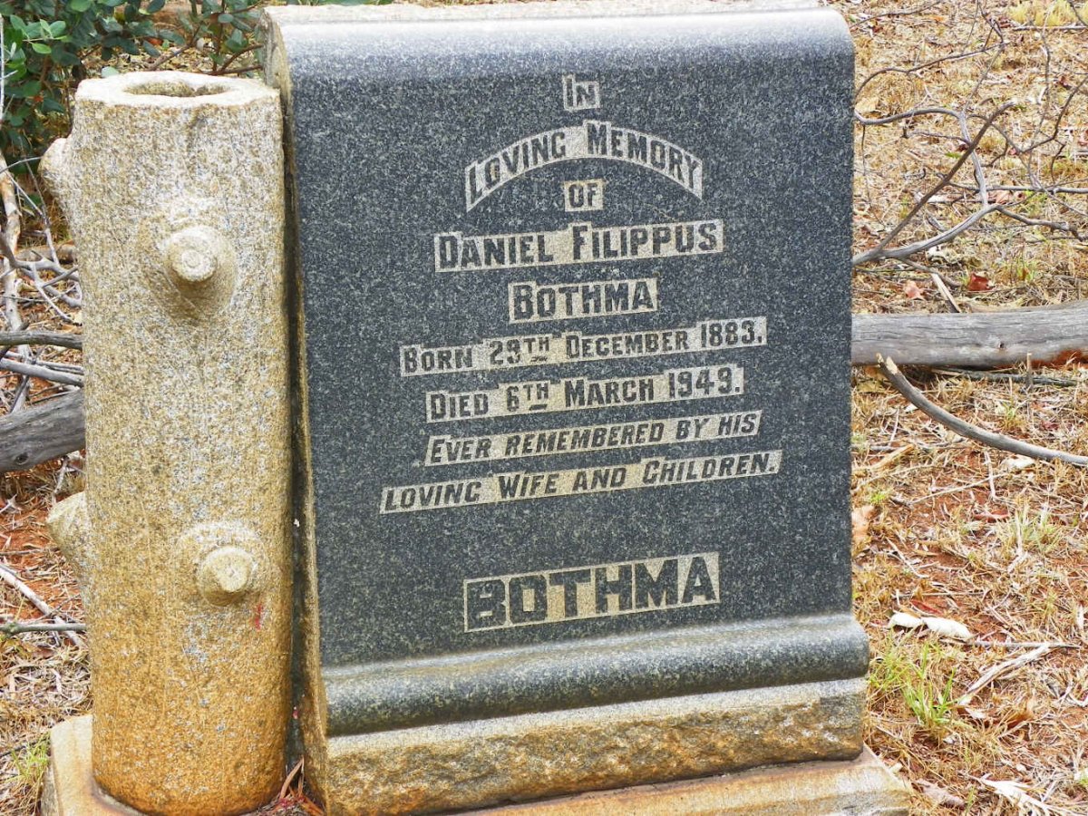 BOTHMA Daniel Filippus 1883-1949