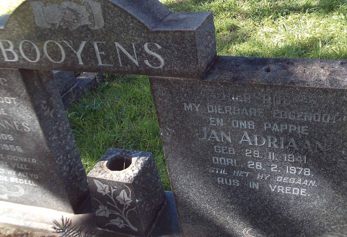 BOOYENS Jan Adriaan 1941-1978