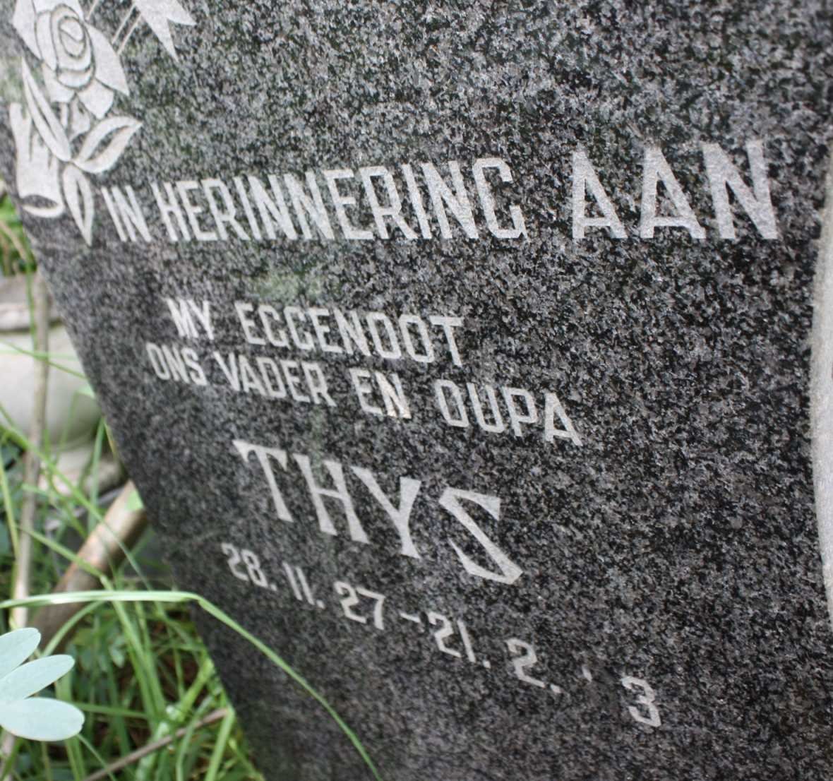 BOOYENS Thys 1927-19?3