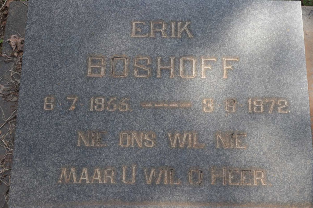 BOSHOFF Erik 1955-1972