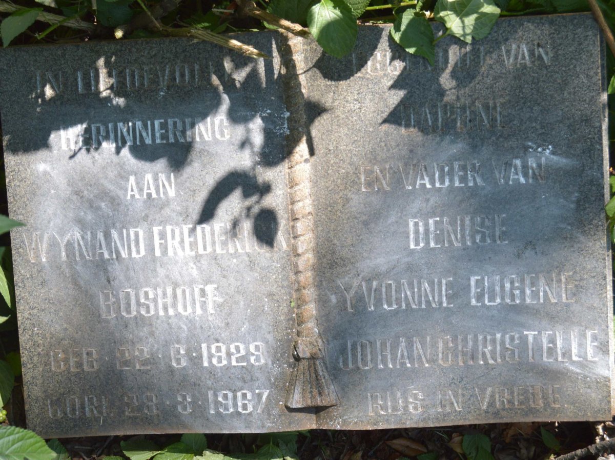 BOSHOFF Wynand Frederick 1929-1967