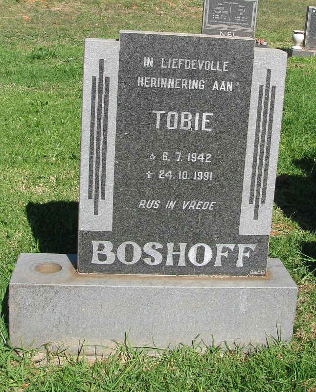 BOSHOFF Tobie 1942-1991