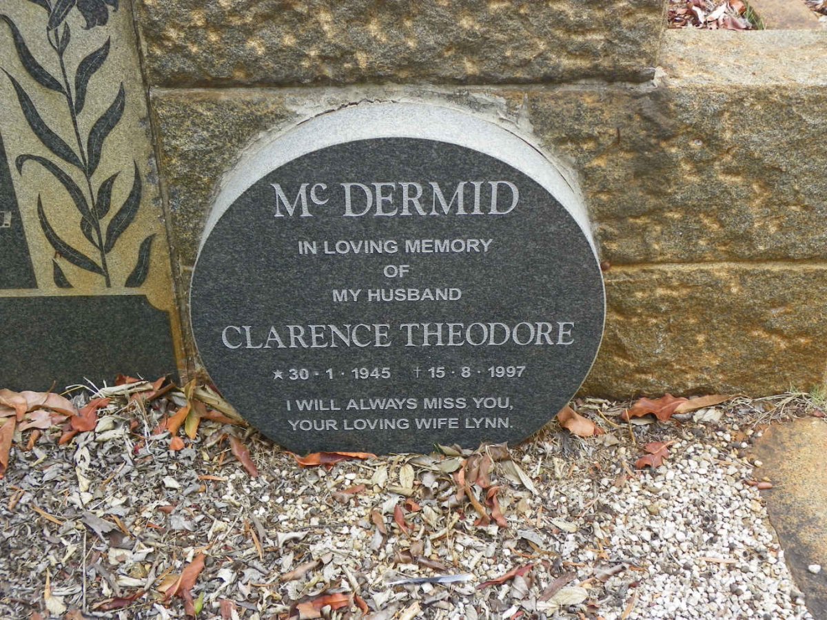 MCDERMID Clarence Theodore 1945-1997