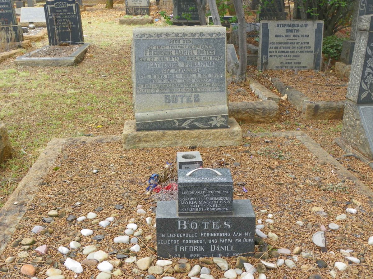 BOTES Frederik Daniel 1879-1942 &amp; Catherine Phillipina FLEISCHER 1885-1976