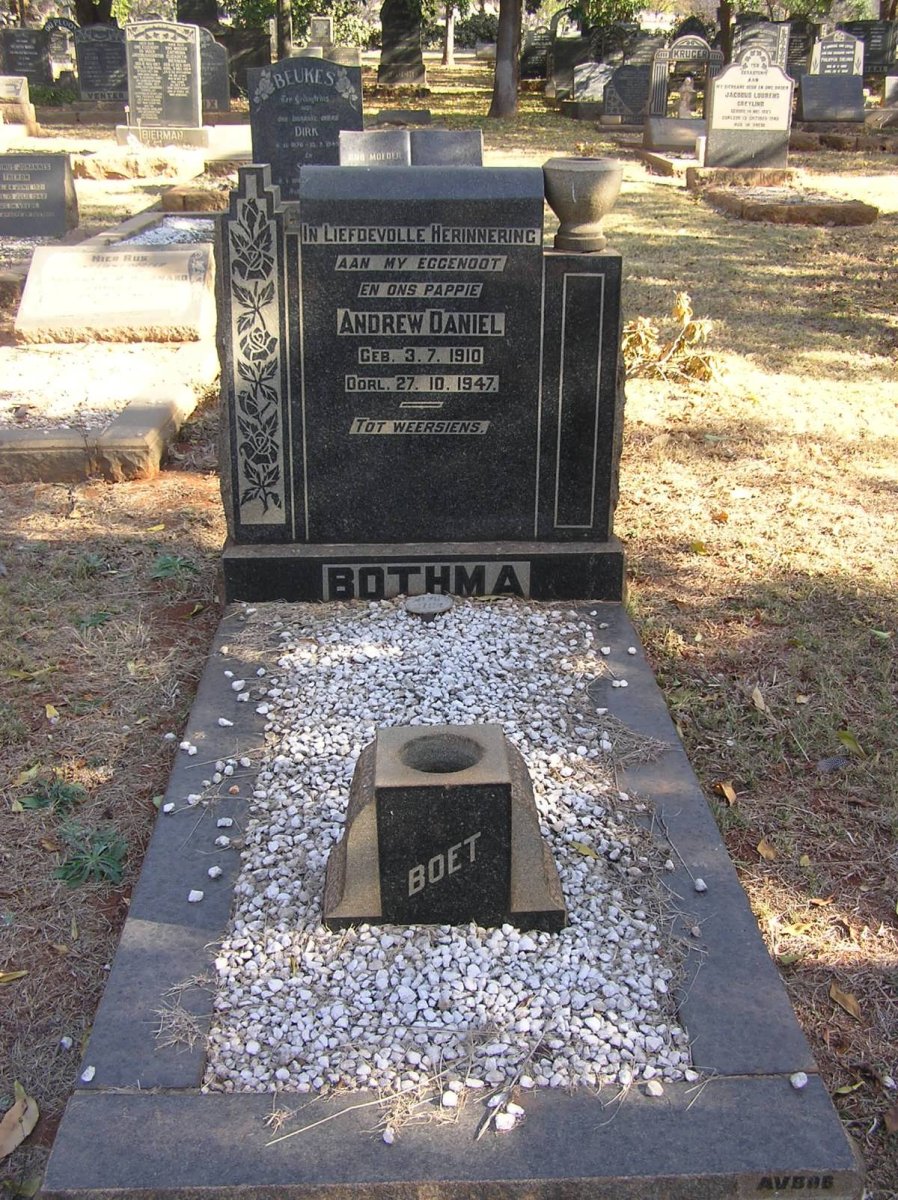 BOTHMA Andrew Daniel 1910-1947
