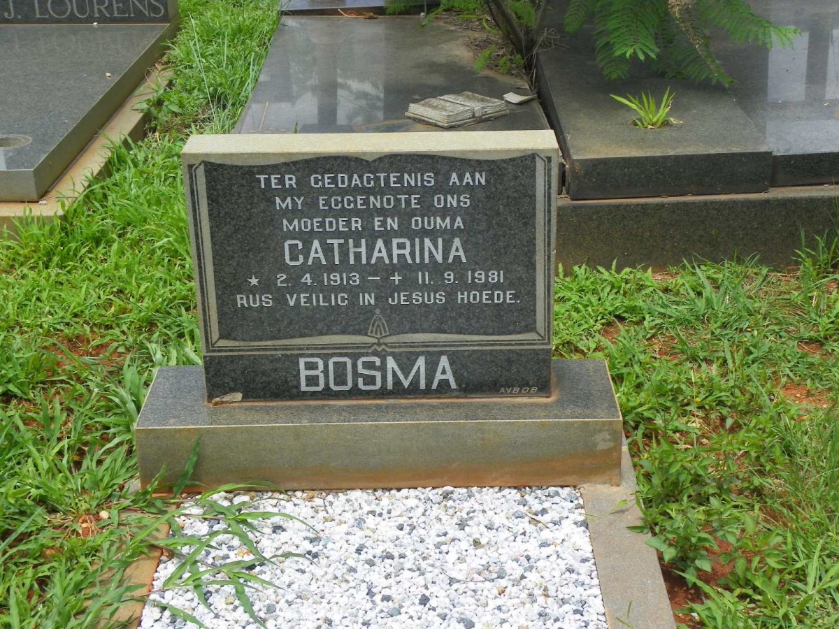 BOSMA Catharina 1913-1981