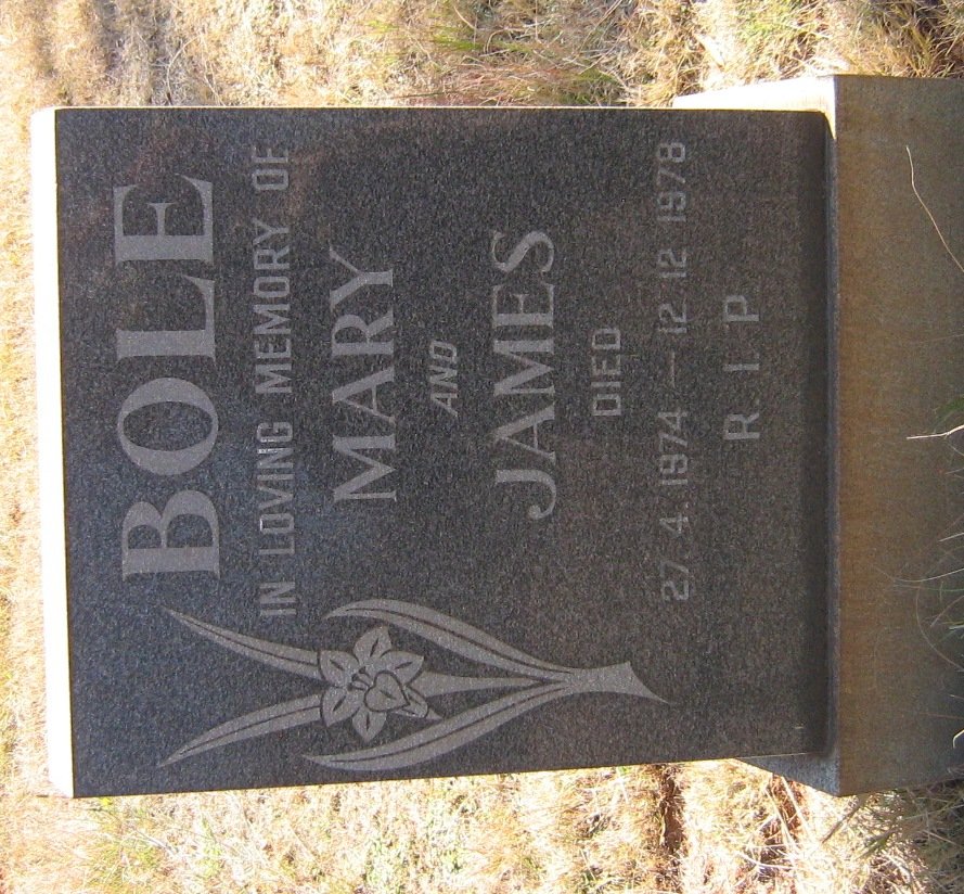 BOLE James -1978 &amp; Mary -1974
