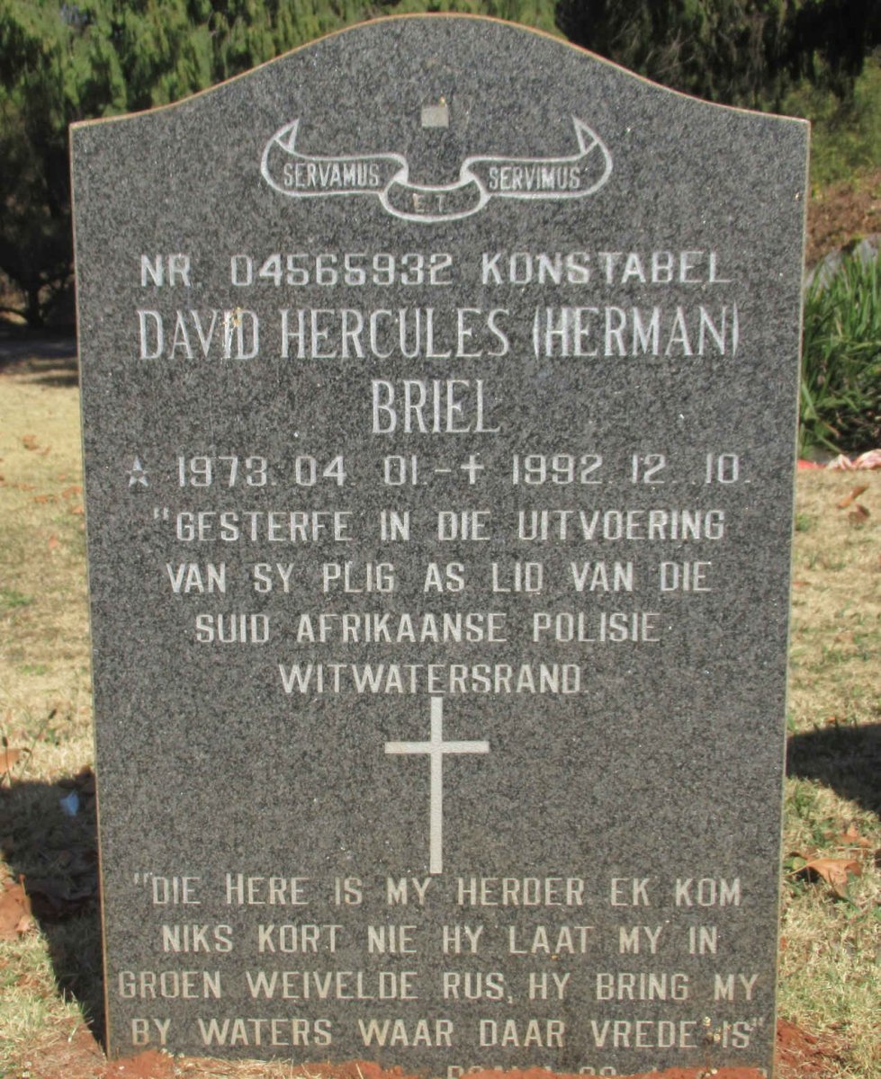 BRIEL David Hercules 1973-1992