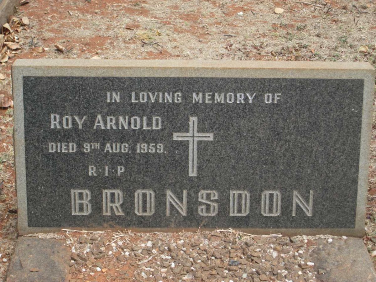 BRONSDON Roy Arnold -1959