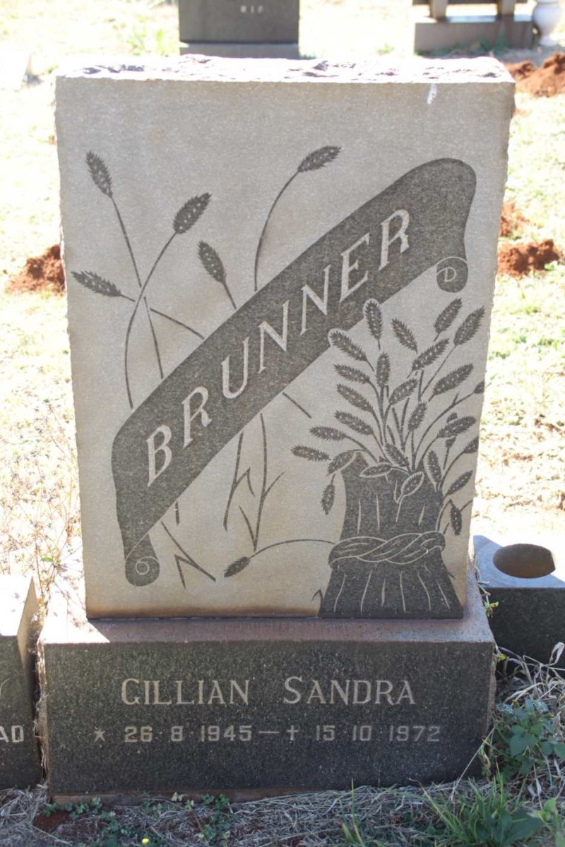 BRUNNER Gillian Sandra 1945-1972