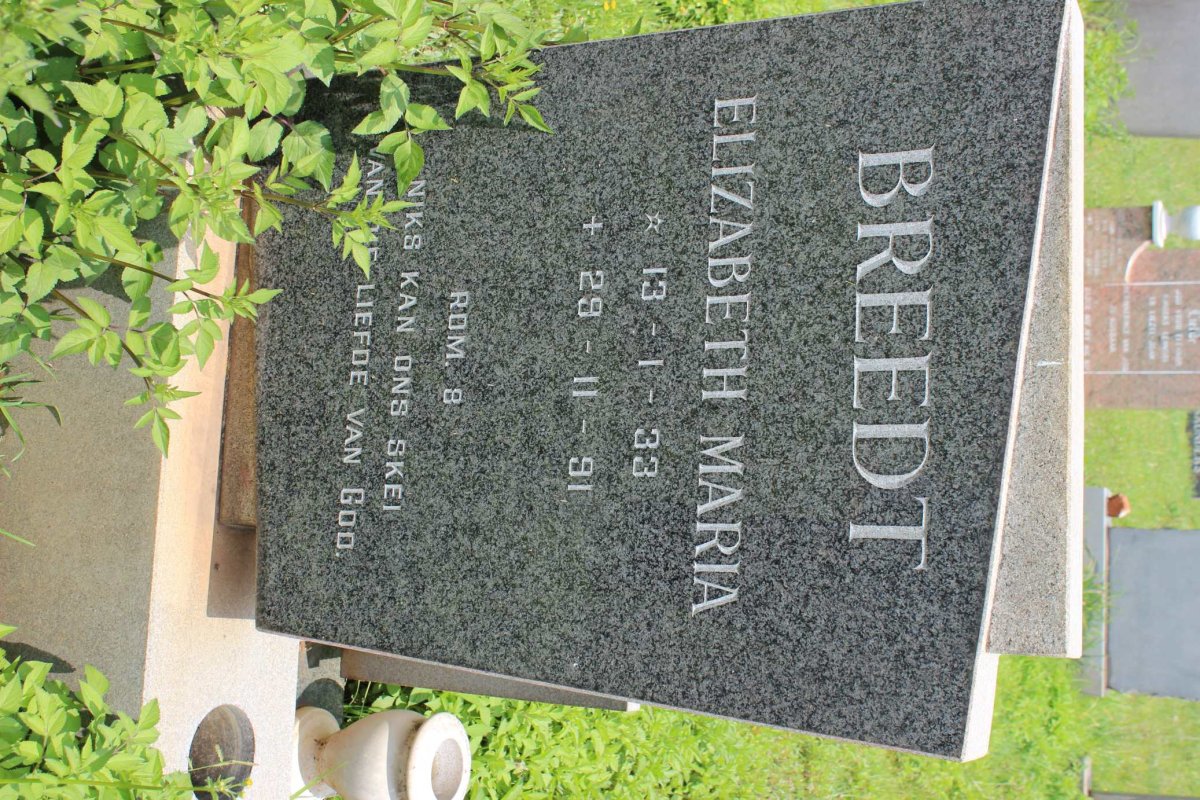 BREEDT Elizabeth Maria 1933-1991