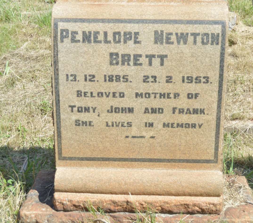 BRETT Penelope Newton 1885-1953