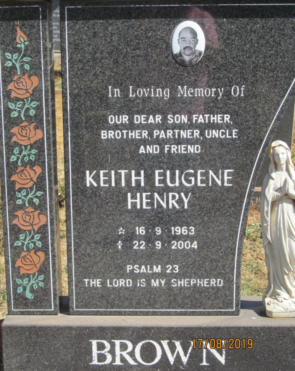 BROWN Keith Eugene Henry 1963-2004