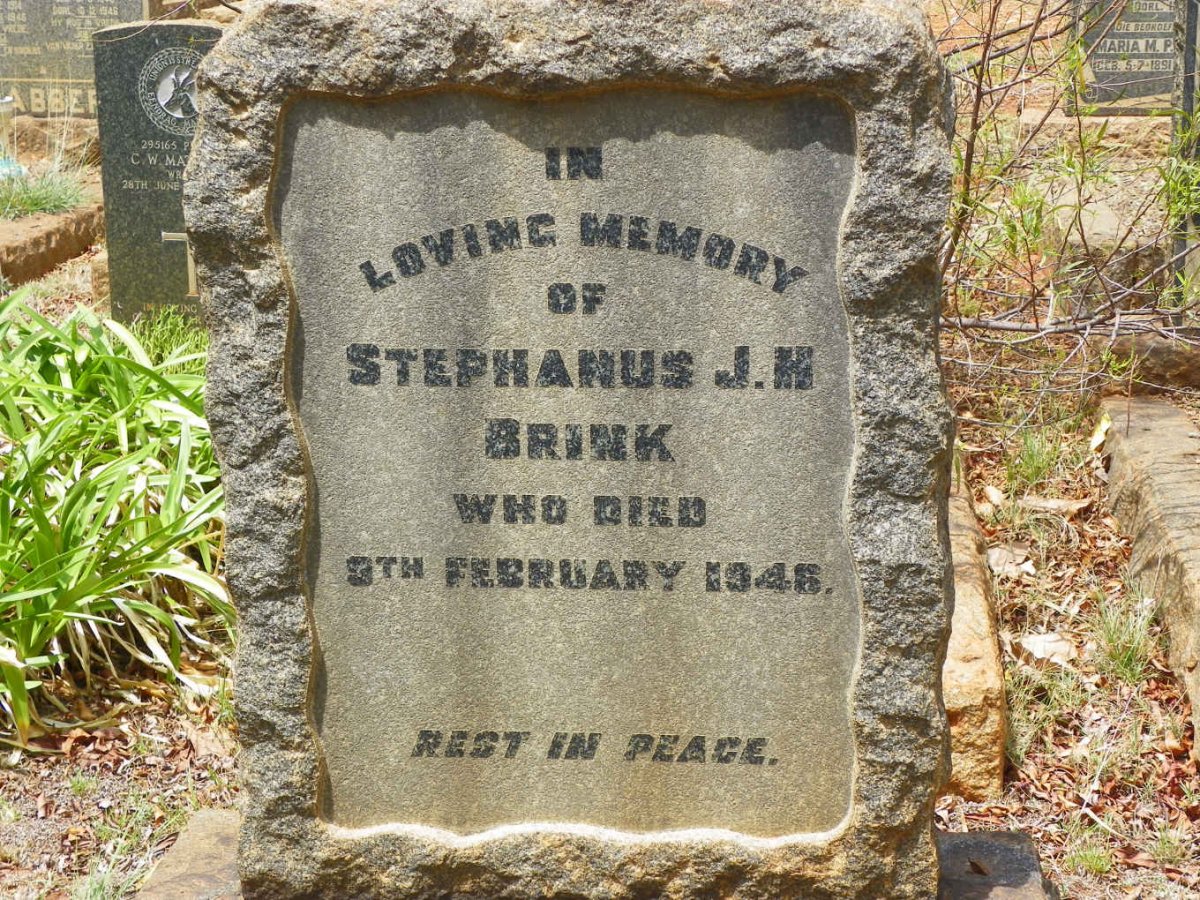 BRINK Stephanus J.H. -1946