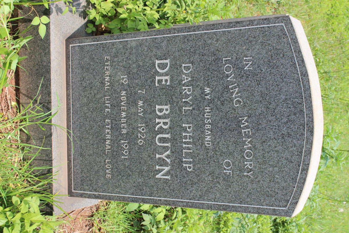 BRUYN Daryl Philip, de 1926-1991