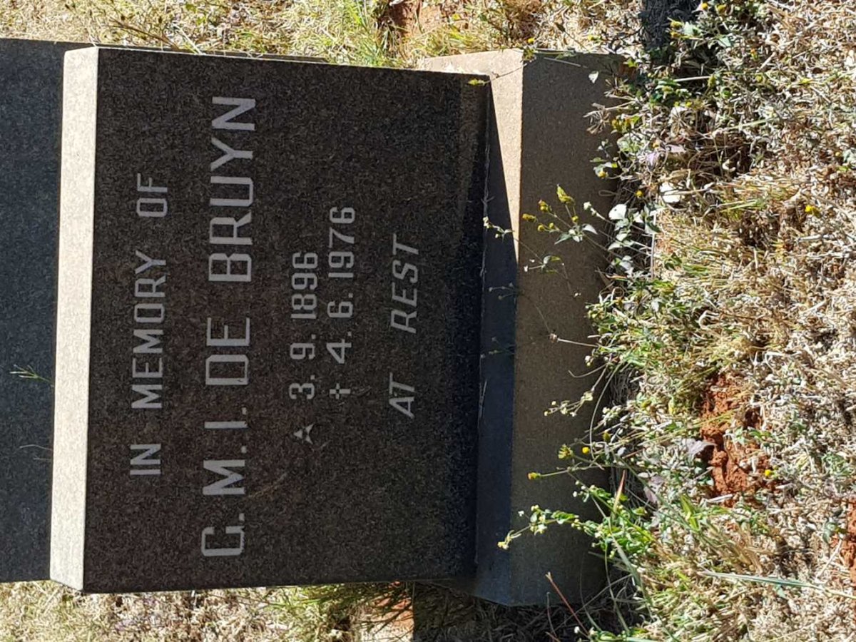 BRUYN G.M.I., de 1896-1976