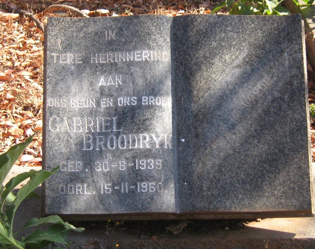 BROODRYK Gabriel 1939-1960