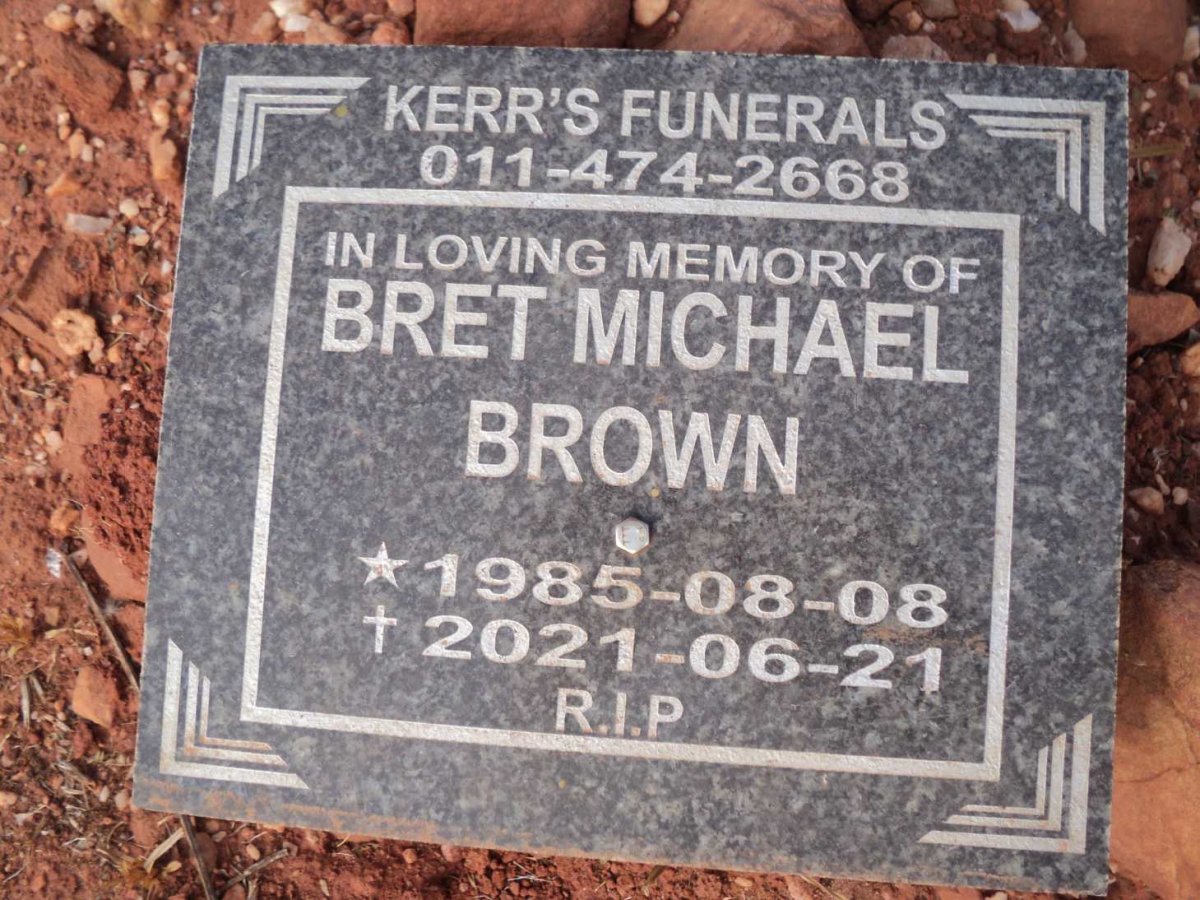 BROWN Bret Michael 1985-2021
