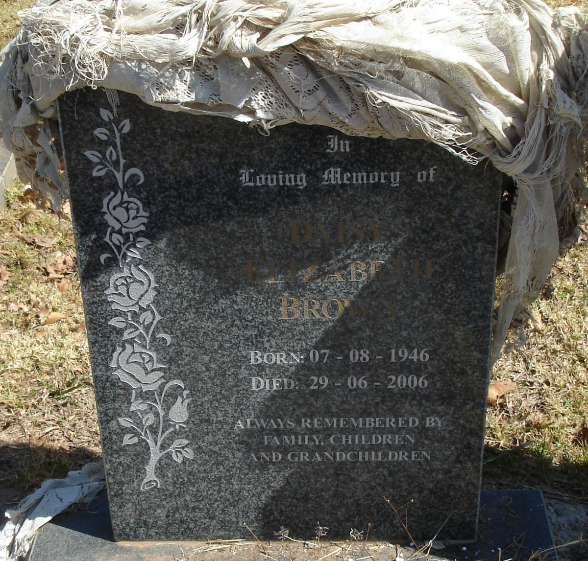 BROWN Daisy Elizabeth 1946-2006