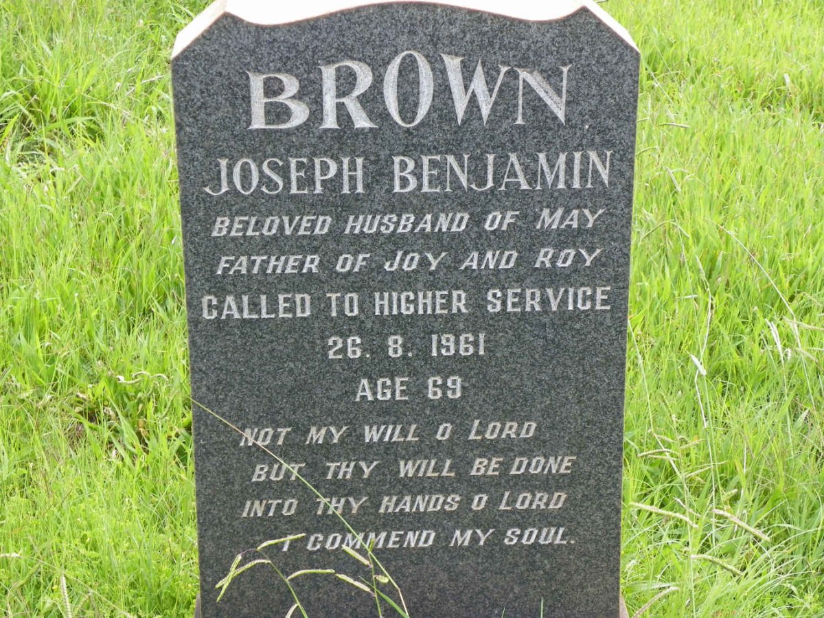 BROWN Joseph Benjamin -1961