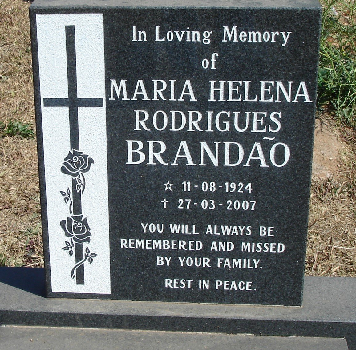 BRANDÃO Maria Helena Rodrigues 1924-2007