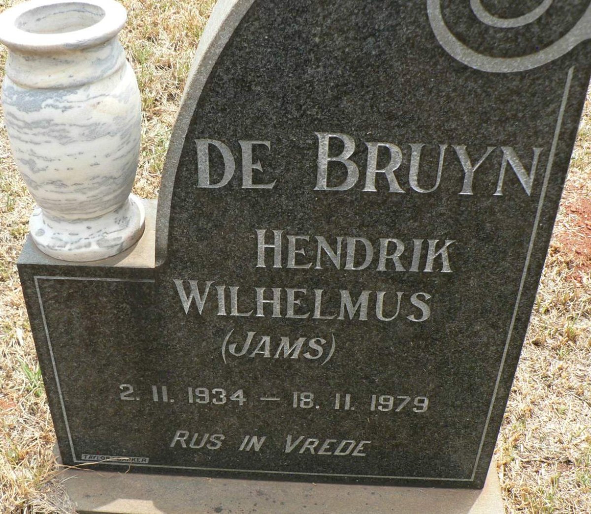 BRUYN Hendrik Wilhelmus, de 1934-1979