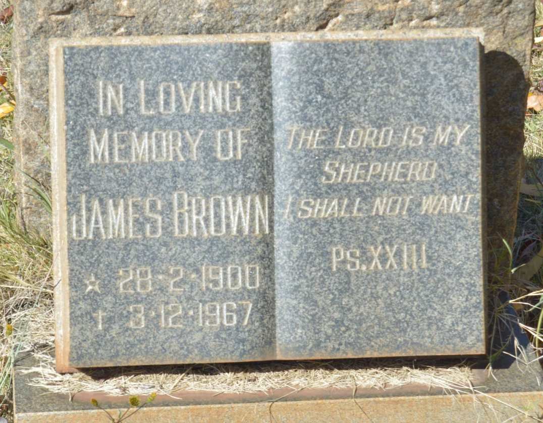 BROWN James 1900-1967