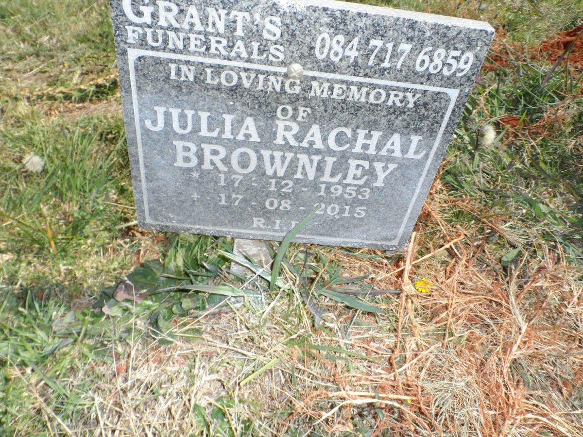 BROWNLEY Julia Rachal 1953-2015