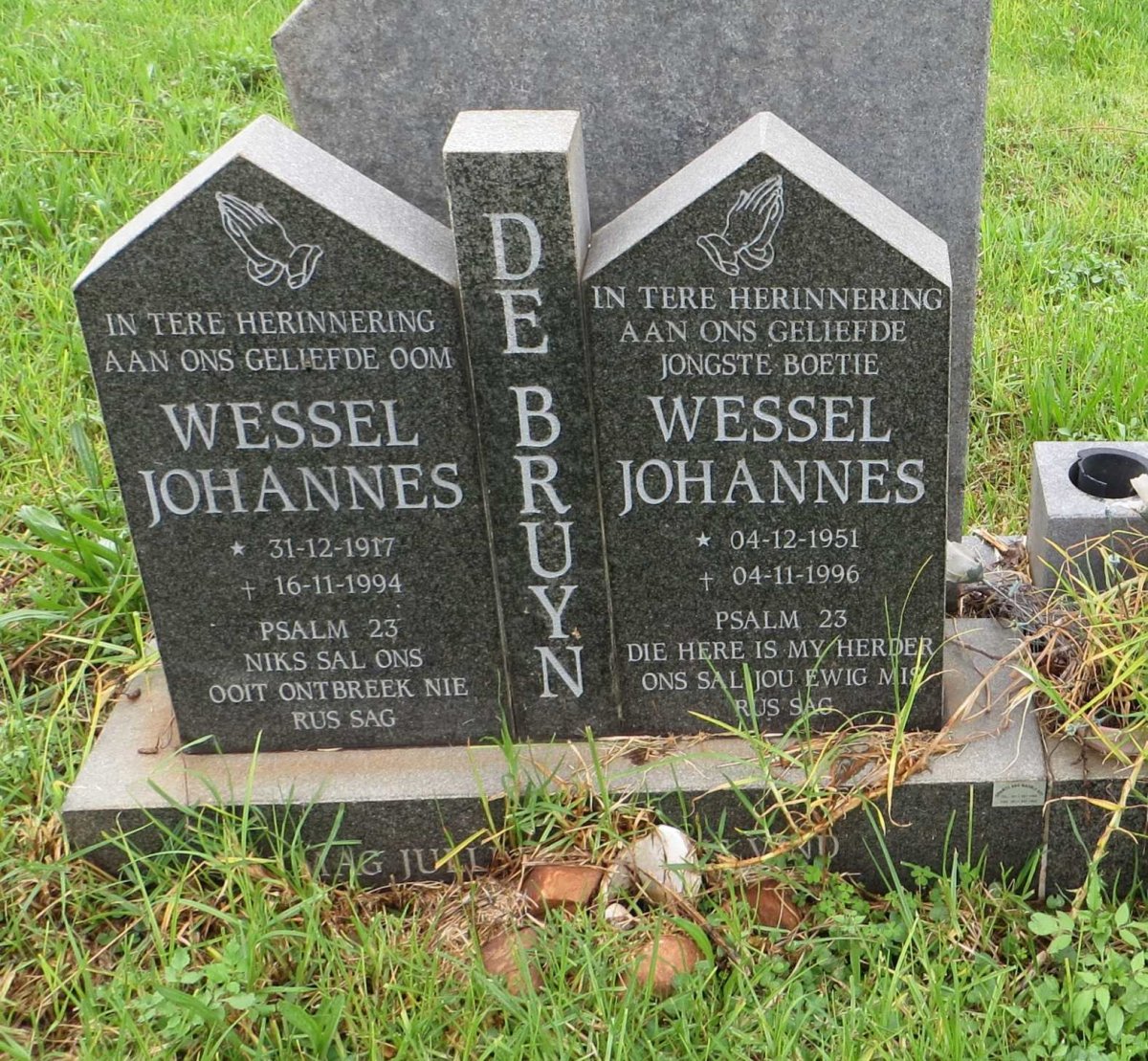 BRUYN Wessel Johannes, de 1917-1994 :: BRUYN Wessel Johannes, de 1951-1996