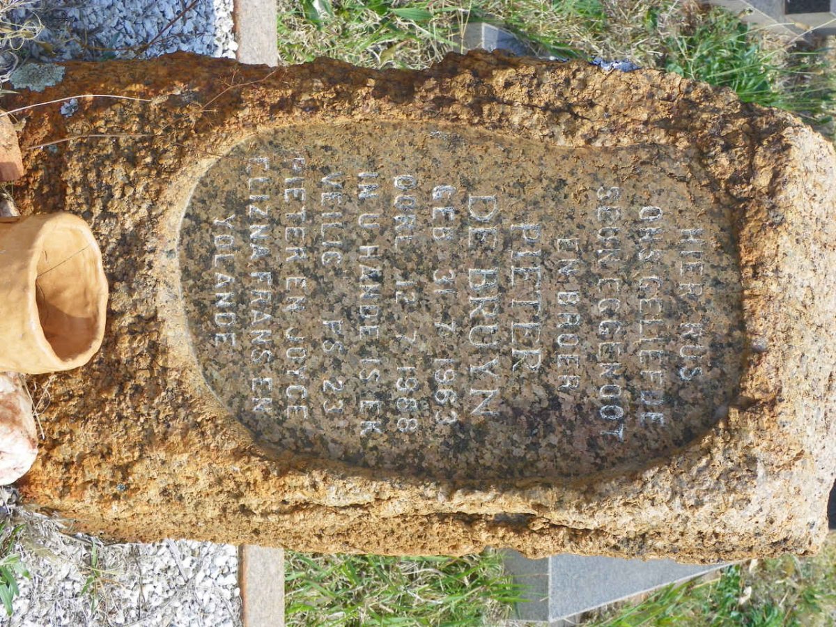 BRUYN Pieter, de 1963-1988