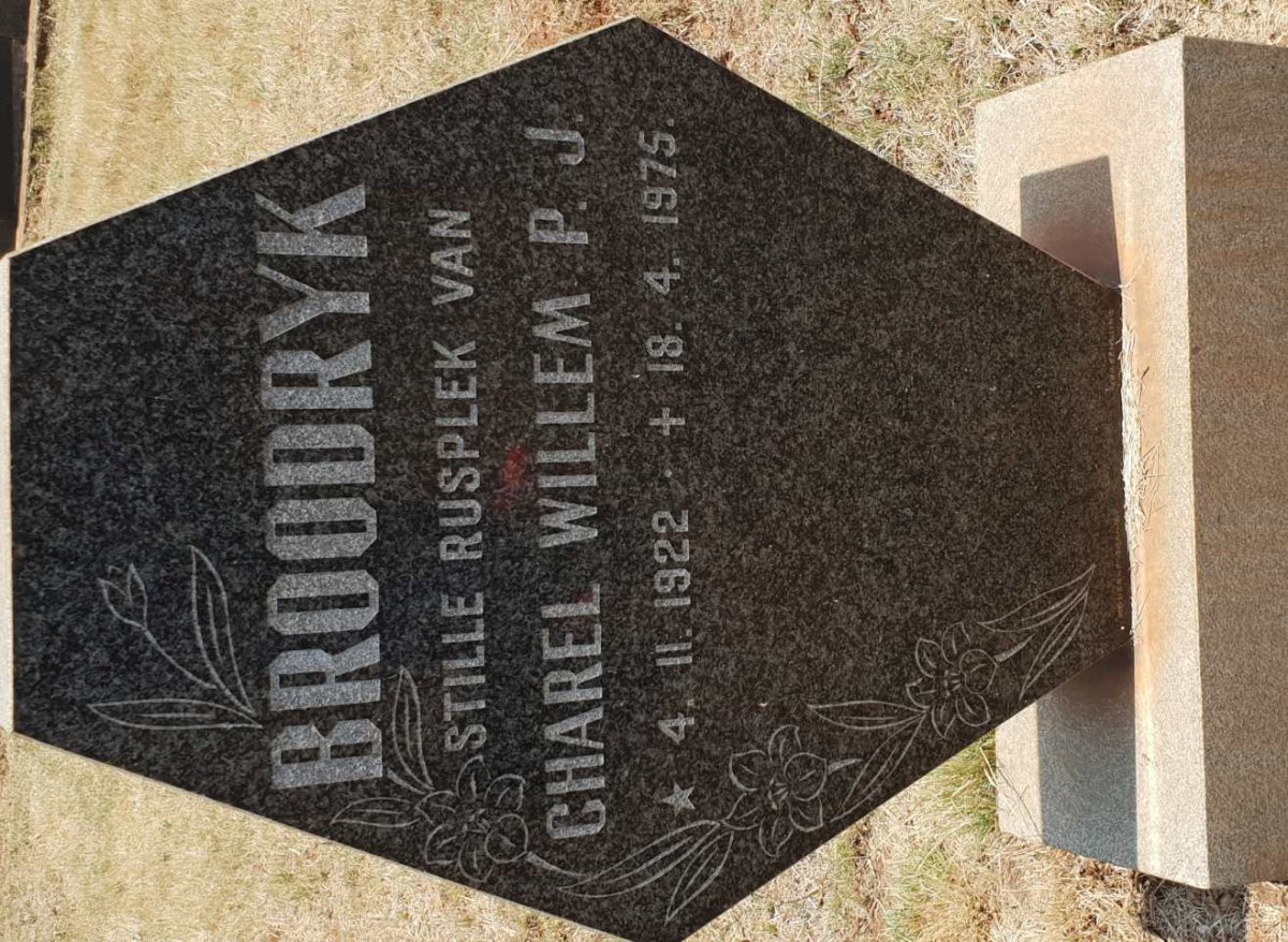 BROODRYK Charel Willem P.J. 1922-1975