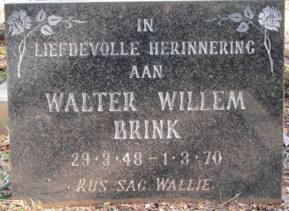 BRINK Walter Willem 1948-1970