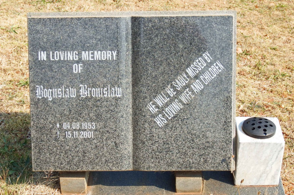BRONISLAW Boguslaw 1953-2001