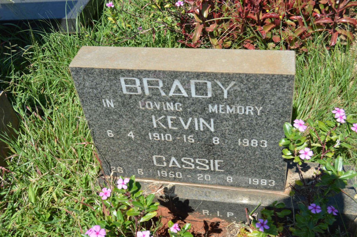 BRADY Kevin 1910-1983 :: BRADY Cassie 1950-1983