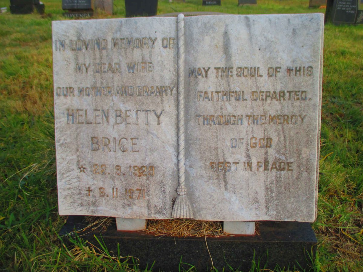 BRICE Helen Betty 1929-1971