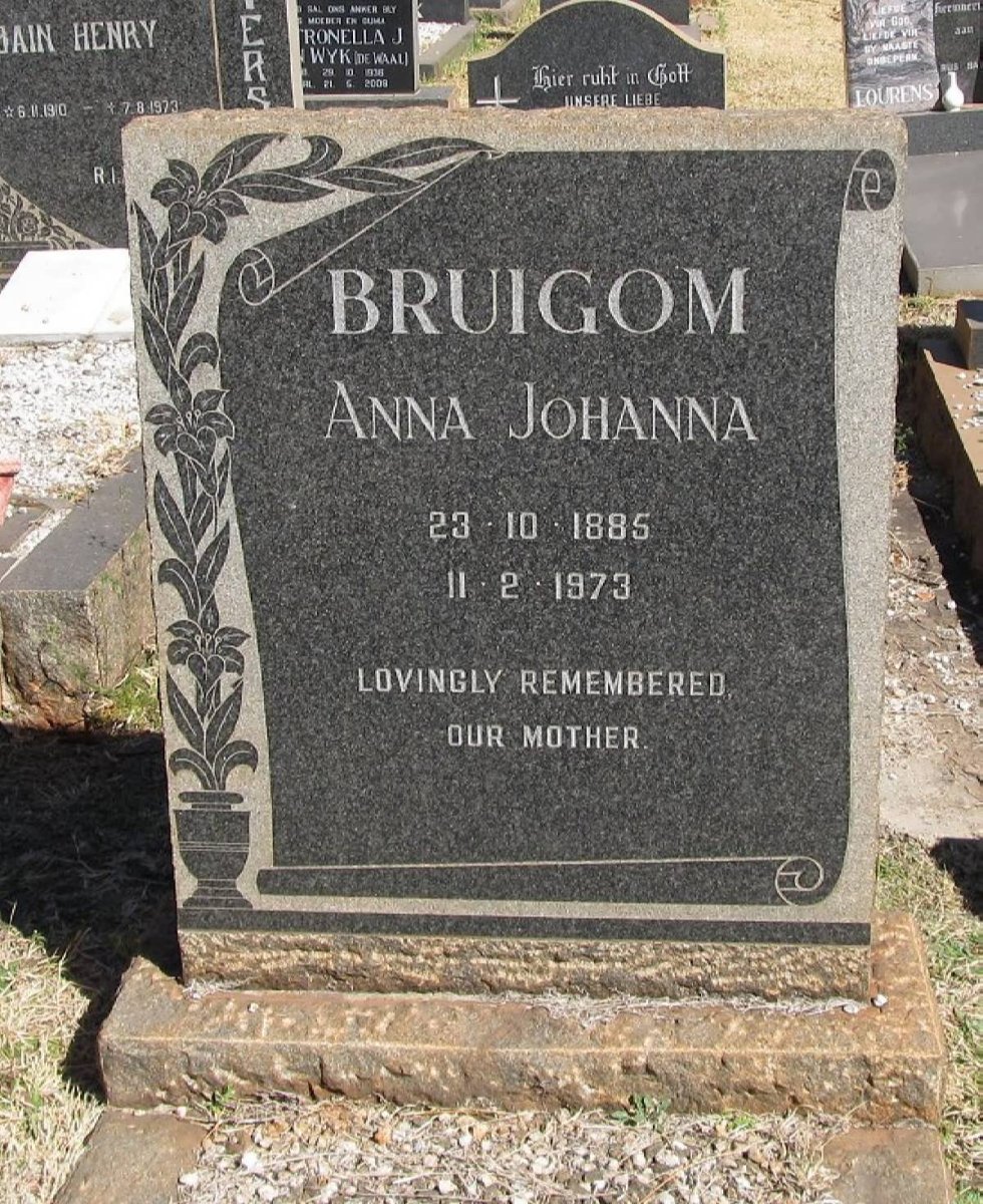 BRUIGOM Anna Johanna 1885-1973