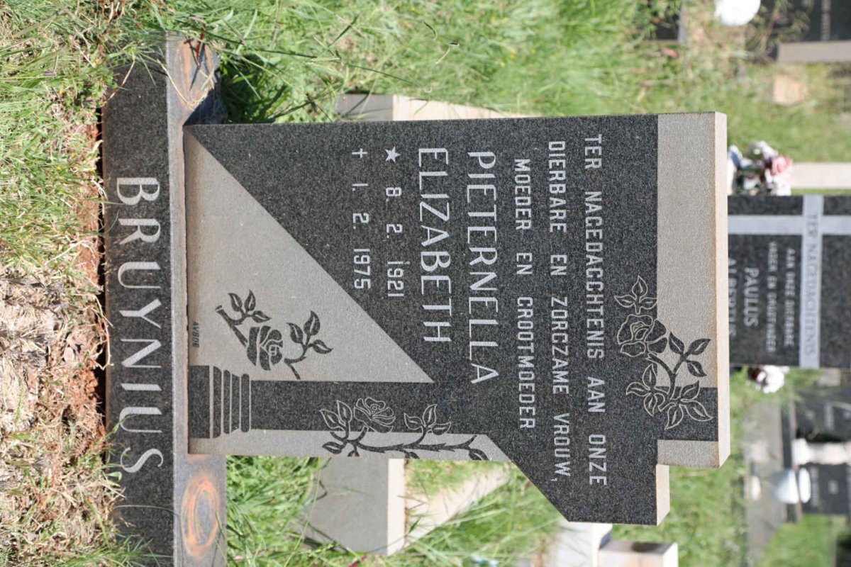 BRUYNIUS Pieternella Elizabeth 1921-1975