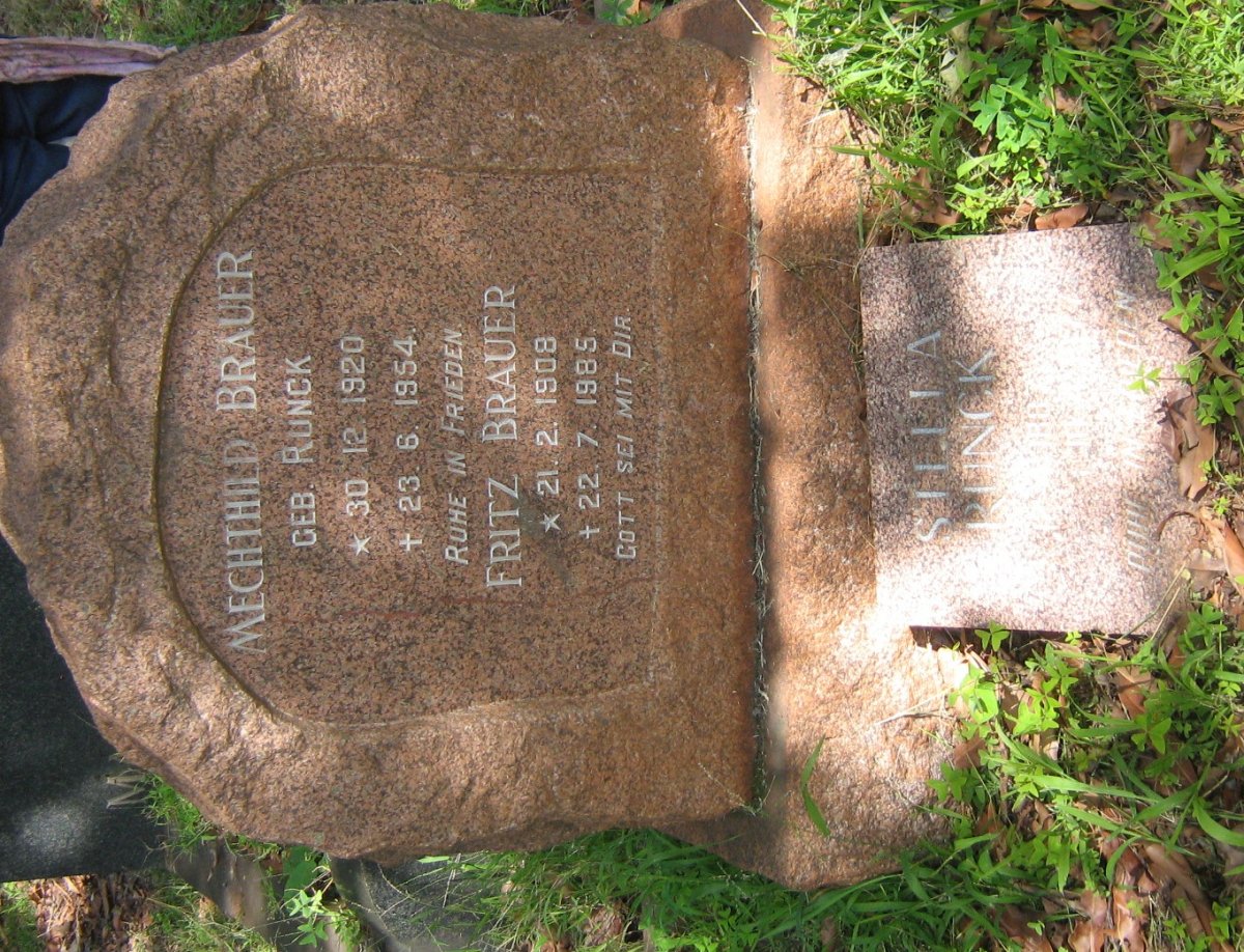 BRAUER Fritz 1908-1985 &amp; Mechthild RUNCK 1920-1954 :: RUNCK Stella 1887-1977