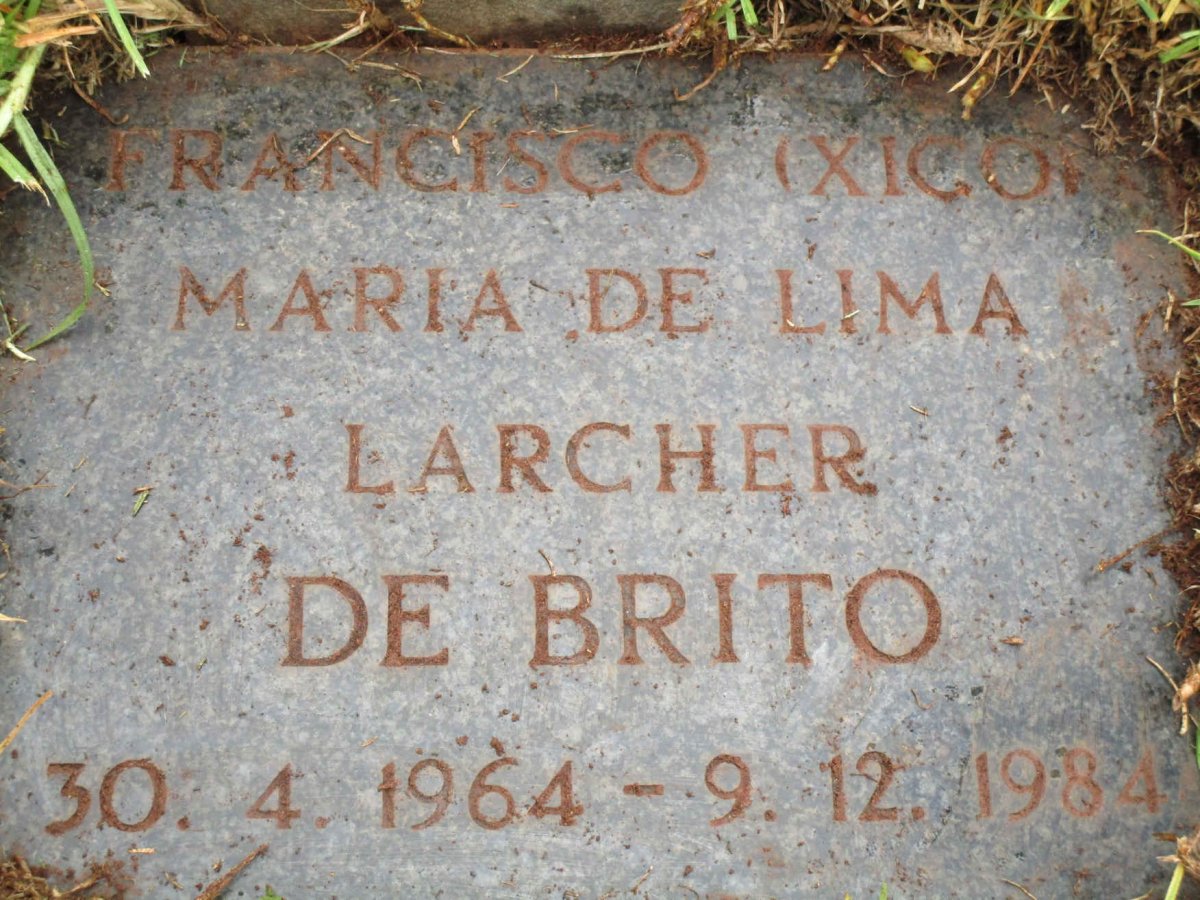 BRITO Francisco Maria De Lima Larcher, de 1964-1984 &amp; Jacqueline Tracy LA GRANGE 1967-1984