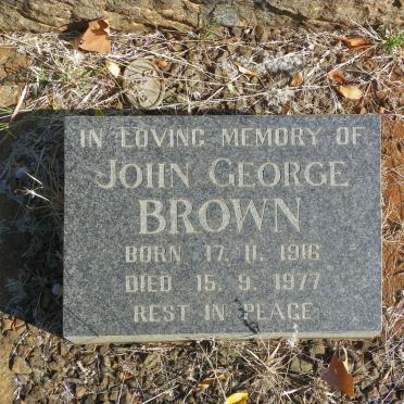 BROWN John George 1916-1977