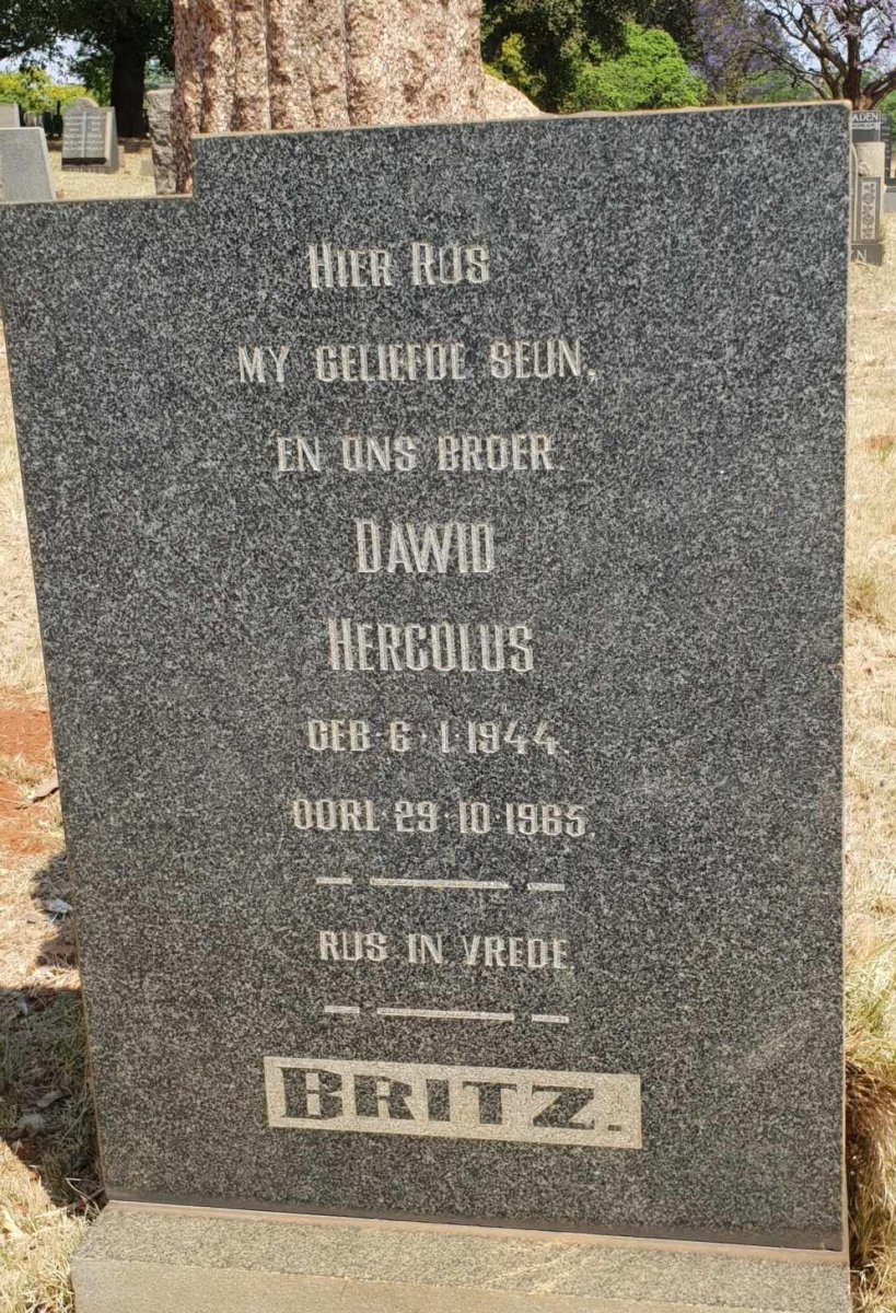 BRITZ Dawid Herculus 1944-1965