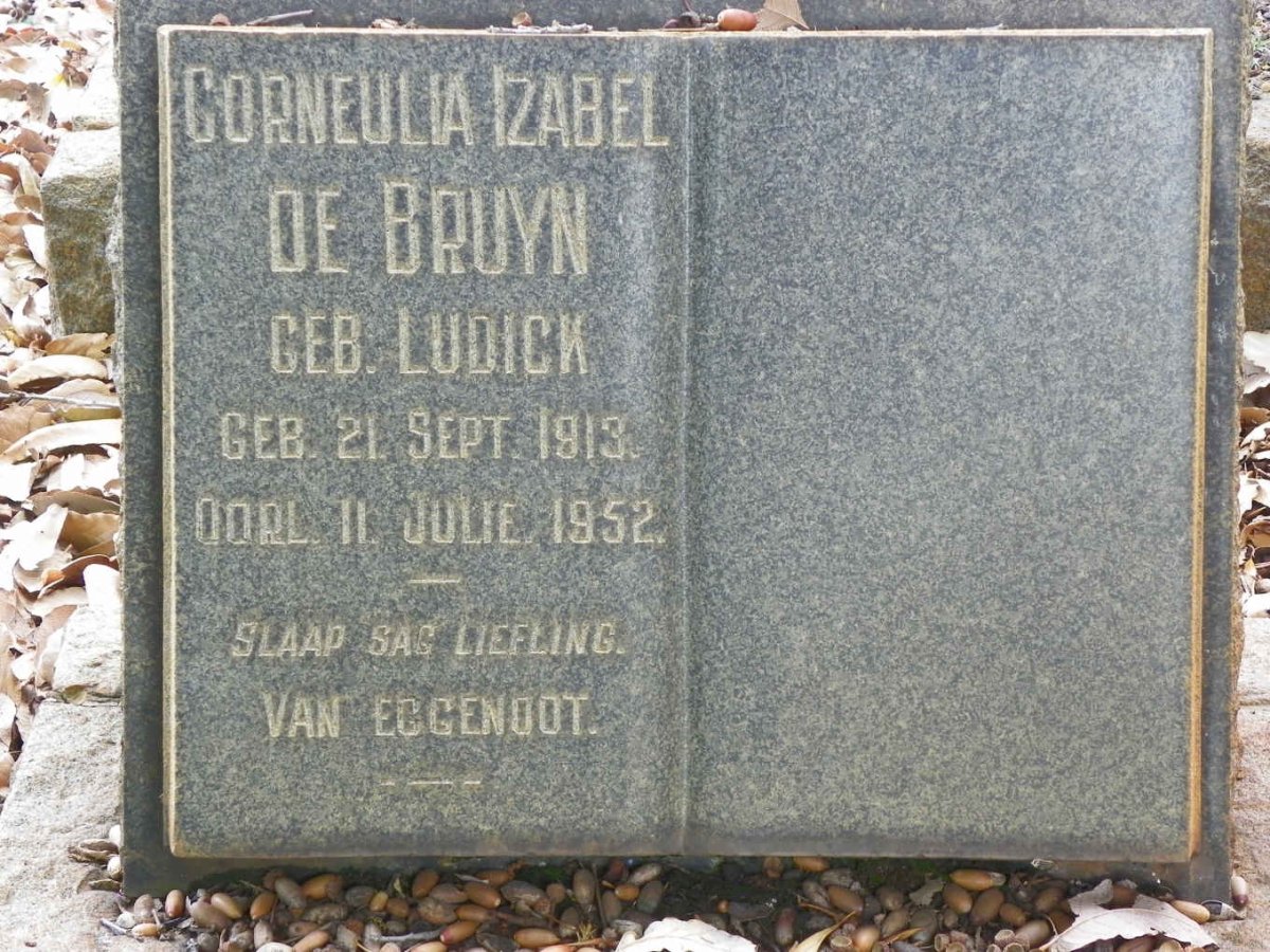 BRUYN Corneulia Izabel, de nee LUDICK 1913-1952