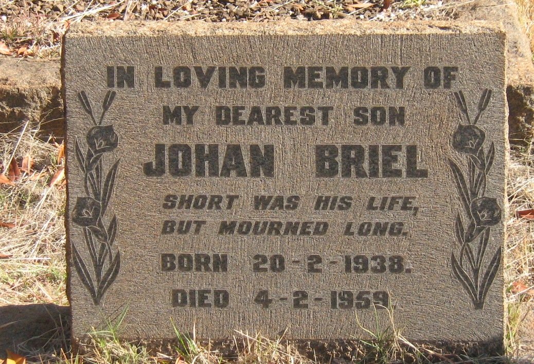 BRIEL Johan 1938-1959