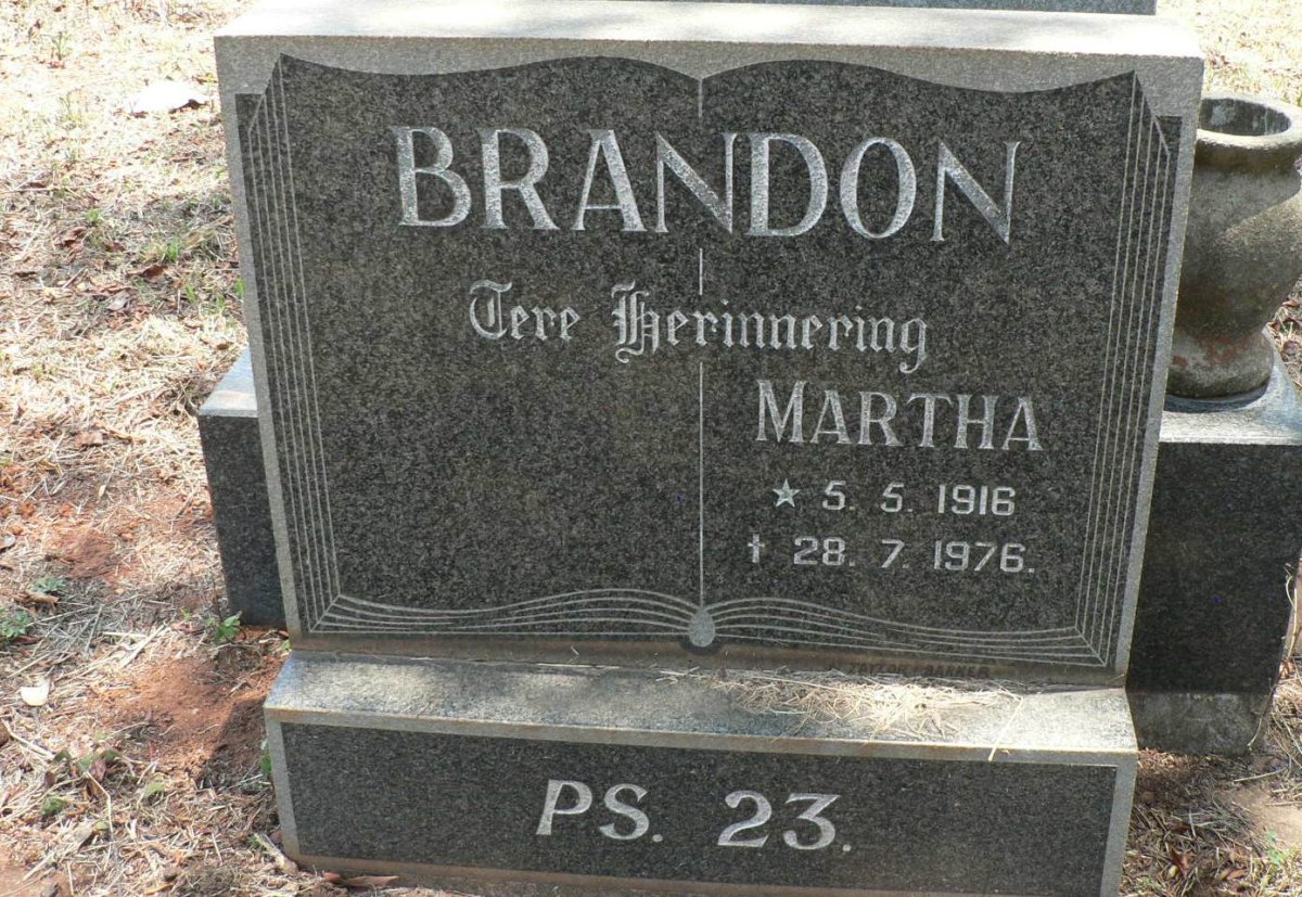 BRANDON Martha 1916-1976