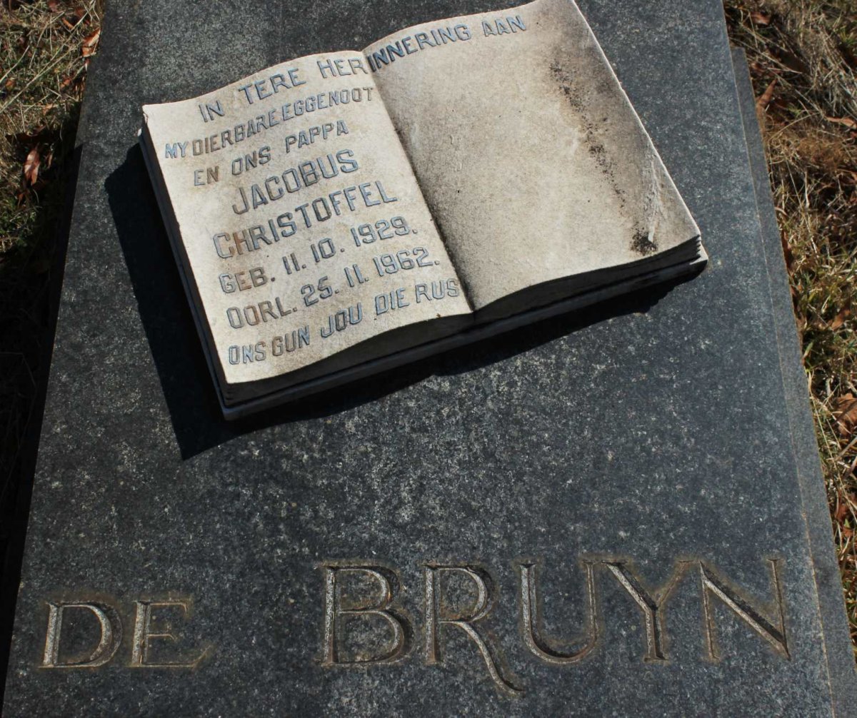 BRUYN Jacobus Christoffel, de 1929-1962